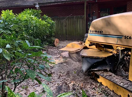 Stump remover tractor